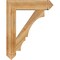 Ekena Millwork Balboa Arts & Crafts Rough Sawn Bracket, Western Red Cedar, 6"W x 30"D x 38"H BKT06X30X38BOA03RWR - alternate 4